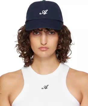 Кепка темно-синего цвета с потертостями Signature Axel Arigato