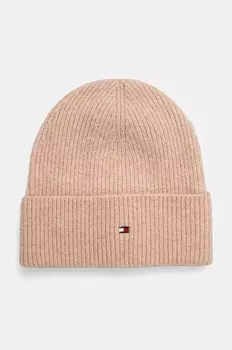 Кепка Tommy Hilfiger из смесовой шерсти, розовый