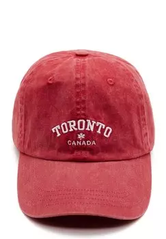 Кепка Toronto Washed PULL&BEAR, красная