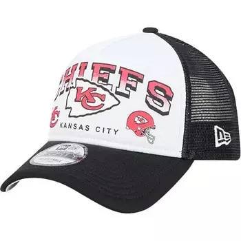 Кепка Trucker 9Forty Aframe с надписью NFL Kansas City Chiefs в стиле ретро New Era, серый