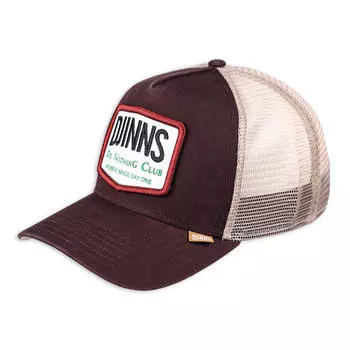 Кепка Trucker Cap HFT Cap Nothing Club #2 HeatDye Унисекс DJINNS, темно коричневый