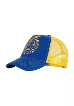 Кепка Trucker из тонкого вельвета с контрастной сеткой Fire Up KING KEROSIN, синий