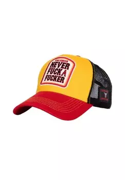 Кепка Trucker Ludwig Maurer, ограниченная серия Never F*Ck A F*Cker KING KEROSIN, желтый