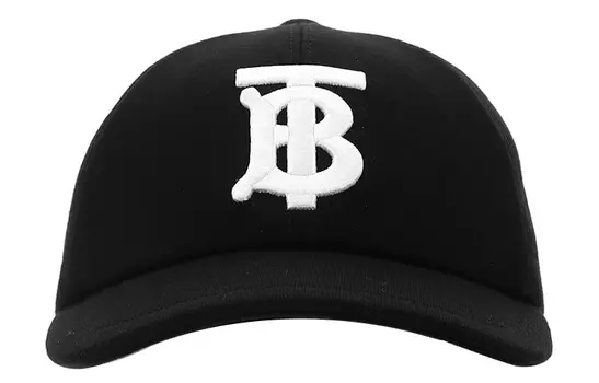 Кепка Burberry Monogram Embroidered, черный / белый