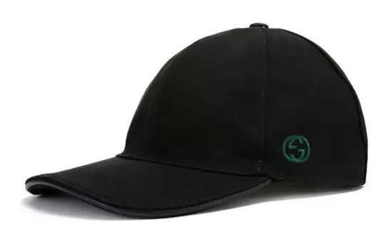 Кепка Gucci с логотипом, черный / зеленый