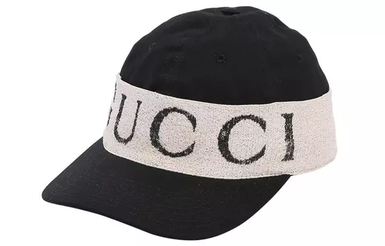 Кепка Gucci Logo, черный / кремовый