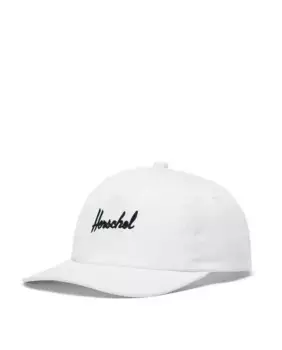 Кепка унисекс из белой ткани с вышивкой Herschel, белый