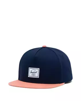 Кепка унисекс из контрастной синей бискайской ткани Herschel, синий