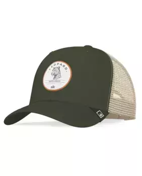 Кепка унисекс с леопардовым принтом зеленого и бежевого цвета The Indian Face, мультиколор