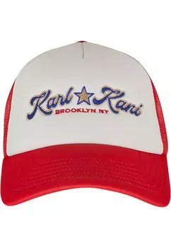 Кепка Unisex Star Karl Kani, красно-белая