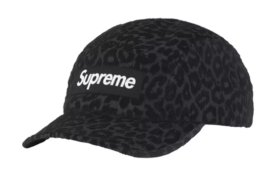 Кепка Supreme Leopard Corduroy, черный