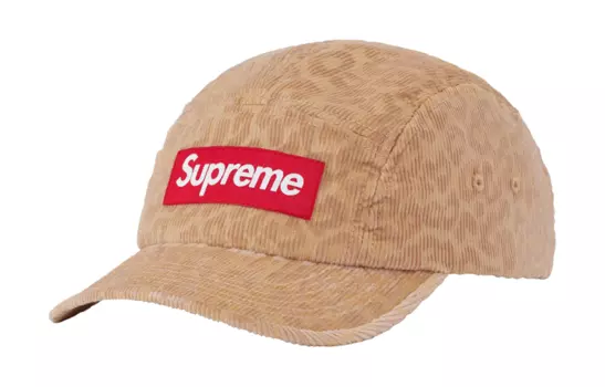 Кепка Supreme Leopard Corduroy, бежевый