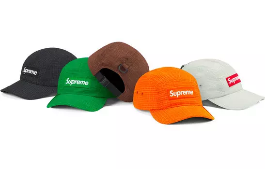 Кепка Supreme Distressed Ripstop, белый