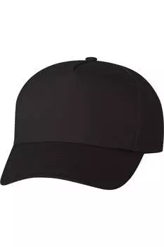 Кепка Valucap из пятипанельного твила, черный