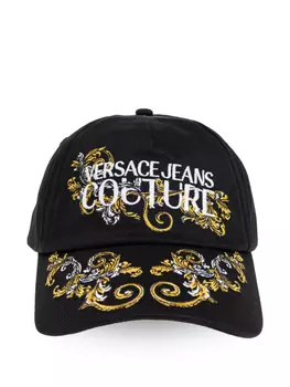 Кепка Versace Jeans Couture с вышивкой Barocco, черный