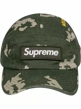 Кепка в стиле милитари Supreme, зеленый