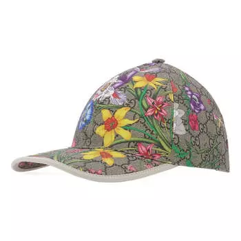 Кепка (WMNS) GUCCI Flowers Printing, мультиколор