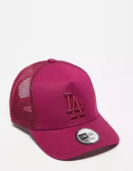 Кепка водителя грузовика New Era LA Dodgers красного цвета