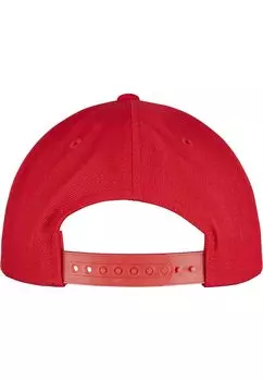 Кепка Yp Classics 5-Panel Curved Visor Snapback Flexfit, красная