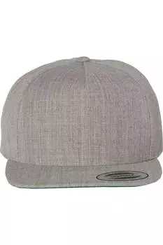 Кепка YP Classics из шерстяной смеси Snapback, цвет heather grey