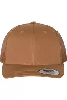 Кепка YP Classics из шести панелей в стиле ретро дальнобойщика, цвет caramel