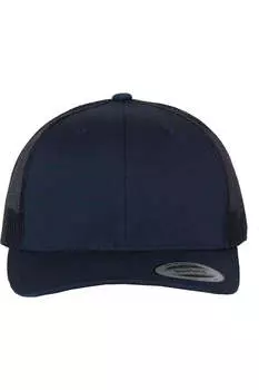 Кепка YP Classics из шести панелей в стиле ретро дальнобойщика, темно-синий
