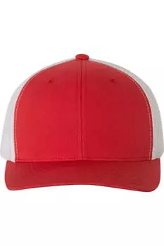 Кепка YP Classics из шести панелей в стиле ретро дальнобойщика, красный/белый