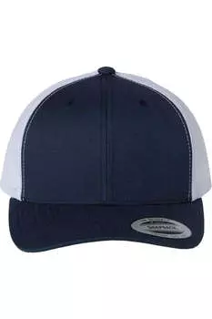 Кепка YP Classics из шести панелей в стиле ретро дальнобойщика, темно-синий/белый