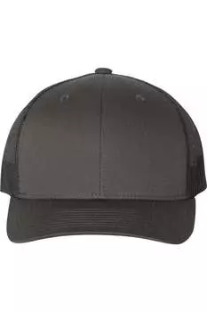 Кепка YP Classics из шести панелей в стиле ретро дальнобойщика, угольно-черный