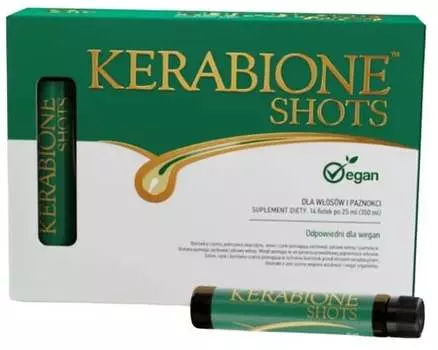 Kerabione Shots, волосы, кожа, ногти, растительный, 14x25 мл Inna marka