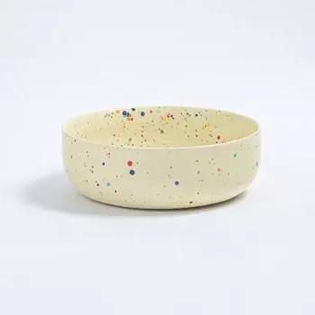 Керамическая чаша для пасты Egg Back Home 19 см, желтый