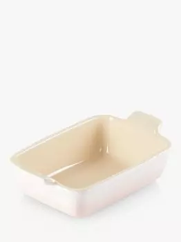Керамическая глубокая прямоугольная форма для запекания Le Creuset, розовая ракушка, 19 см