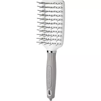 Керамическая + ионная щетка для волос Turbo Vent Pro Styler с антистатической, турмалин-ионной и нейлоновой щетиной, Olivia Garden
