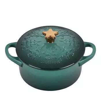 Керамическая кастрюля Le Creuset Star Mini, зеленый