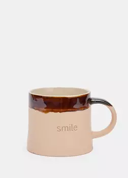 Керамическая кружка с ручкой Croff, коричневый