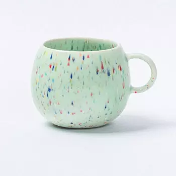 Керамическая кружка-шар для кофе Egg Back Home 500 мл, зеленый