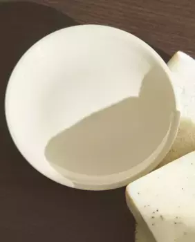 Керамическая мыльница Zara Home, экрю