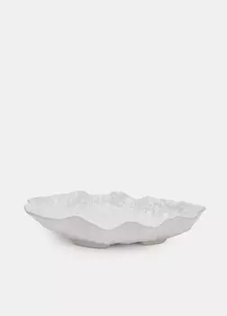 Керамическая сервировочная тарелка Croff, белый