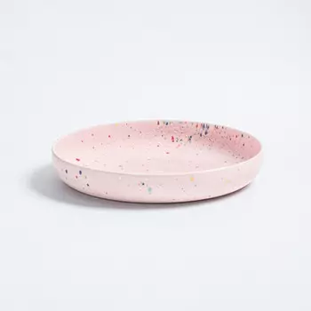 Керамическая тарелка для пасты Egg Back Home 22 см, розовый