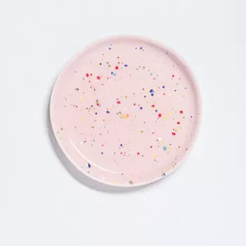 Керамическая тарелка Egg Back Home 17 см, розовый