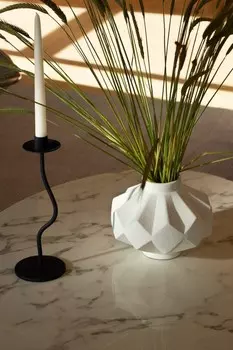 Керамическая ваза H&M, белый