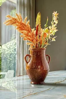 Керамическая ваза Mica Decorations, коричневый