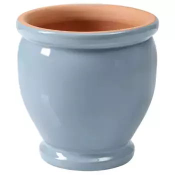 Керамический горшок для растений, синий, 12 см, TRUMPETBUSKE IKEA