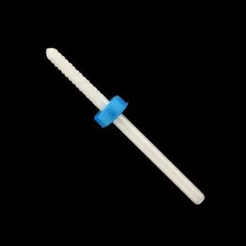 Керамический нож для кутикулы, маленький шарик, м 3/32" - средний синий, AllePaznokcie