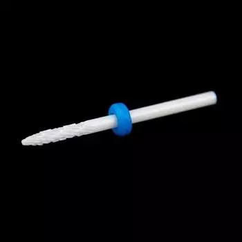 Керамический нож для кутикулы малого пламени м 3/32" FA0214T M - средний синий, AllePaznokcie