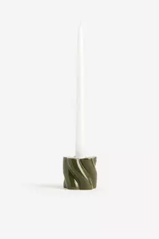 Керамический подсвечник H&M, зеленый