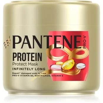 Кератиновая маска для волос Pantene Pro-V Infinitely Long - 300 мл, для поврежденных и сухих волос