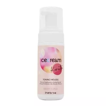 Кератиновый тонизирующий мусс «Мороженое» 150мл, Inebrya
