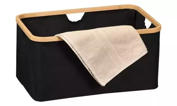 KESPER Универсальная корзина, корзина для белья, гостиная, журналы, игрушки, спальня 54х26х36 см, черный