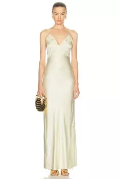 Кесслин Платье Loveshackfancy, цвет Limeade